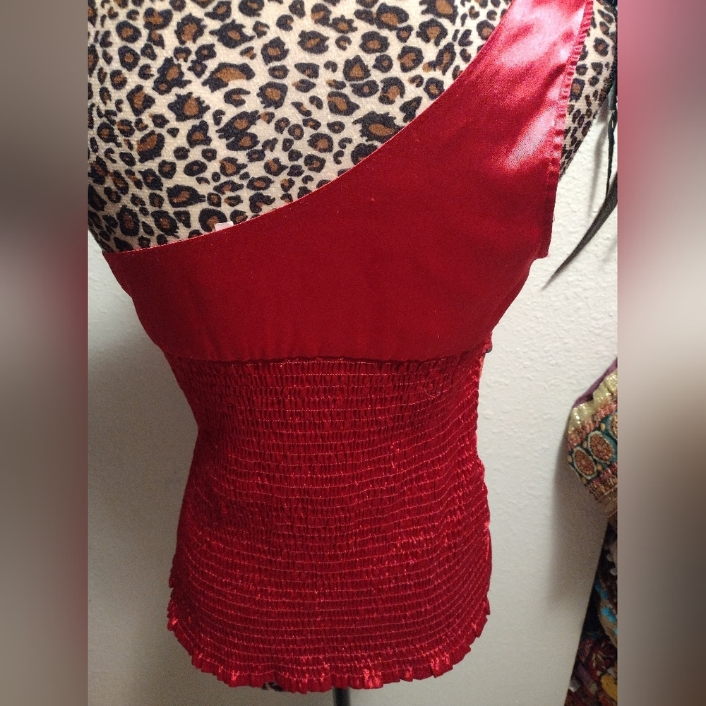 Y2K Marineblu Lace Embellished Zipper Top - Picture 4 of 5